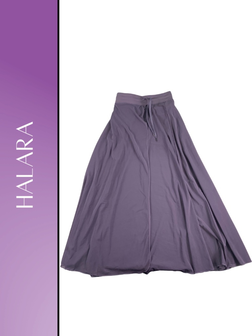 Halara High Waisted Draped 2-in-1 Maxi Skirt Women's M Regular Athleisure Boho